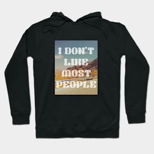 I don't like most people, retro vintage 1980 edition Hoodie